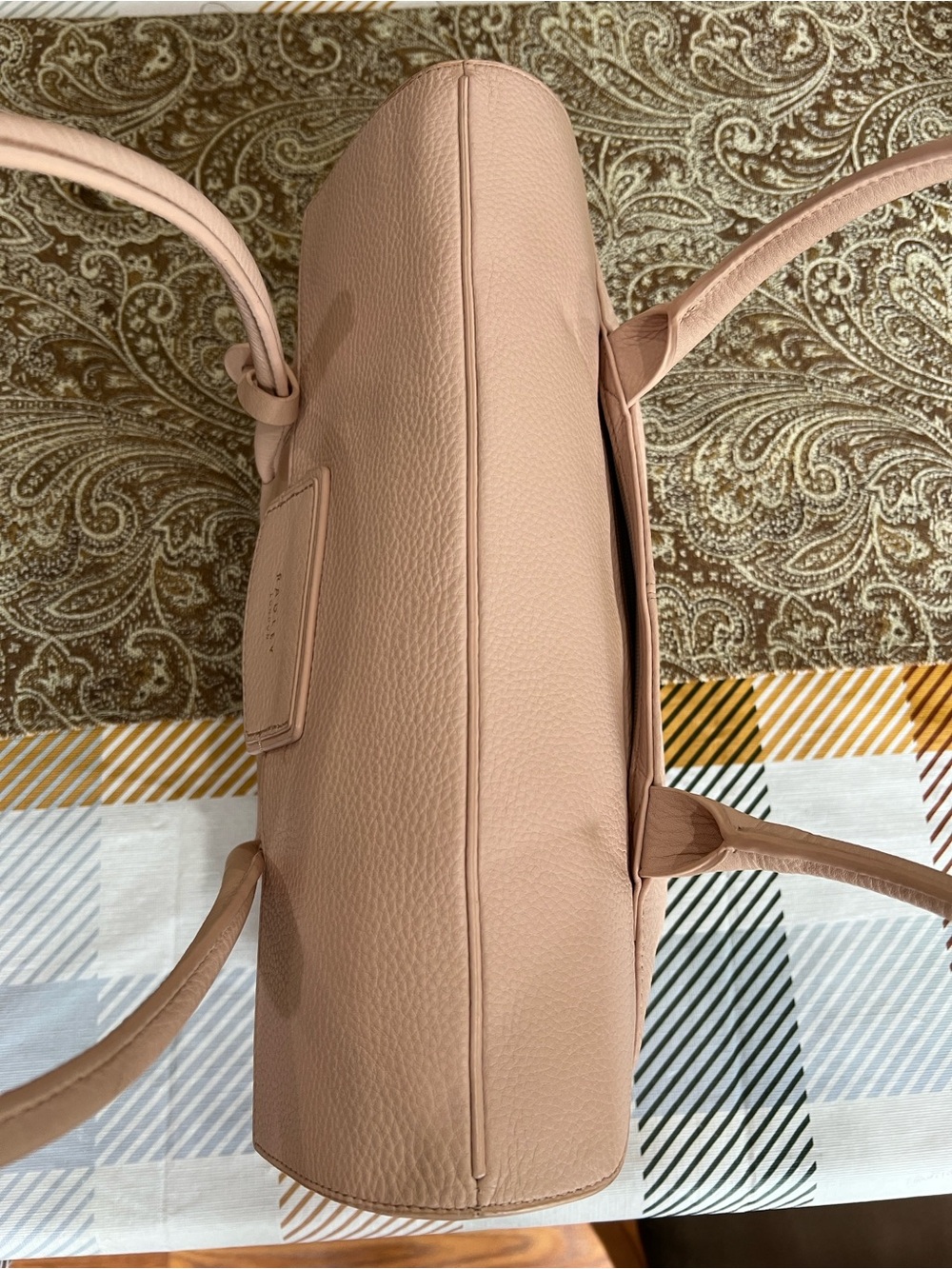 RADLEY London Pebble Leather Shoulder Bag - Burnham Beeches - Blush - Picture 3 of 9